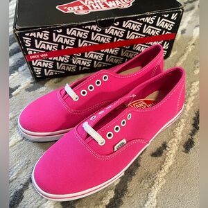 Vans Women's Bright Pink Canvas Sneakers
